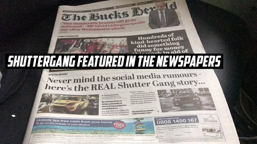 SHUTTERGANG lands on the front page!