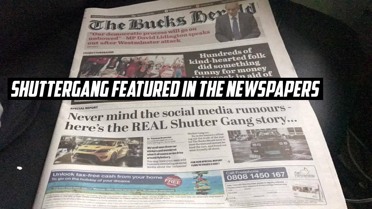 SHUTTERGANG lands on the front page! – Shutter Gang Media
