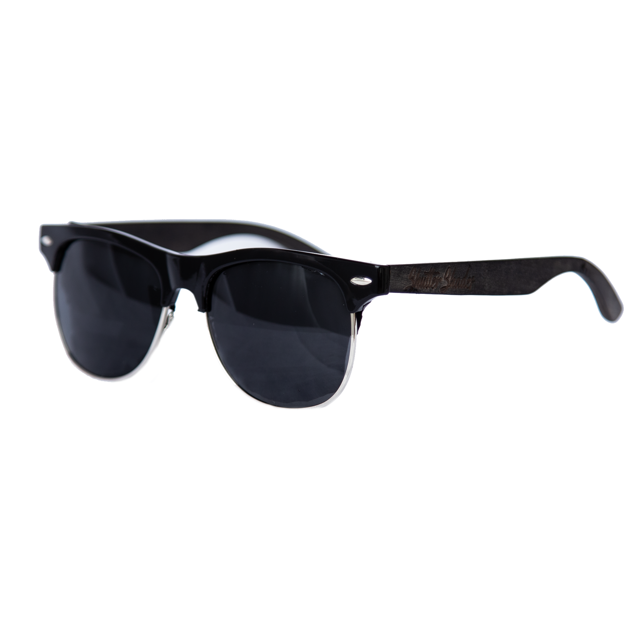 shuttergang shutter shades ebony black polarized sunglasses