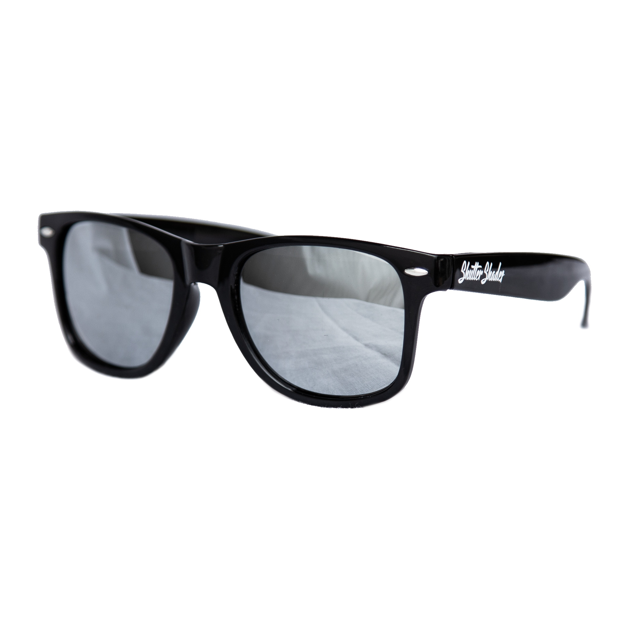 shuttergang shutter shades silver mirror polarized plastic sunglasses