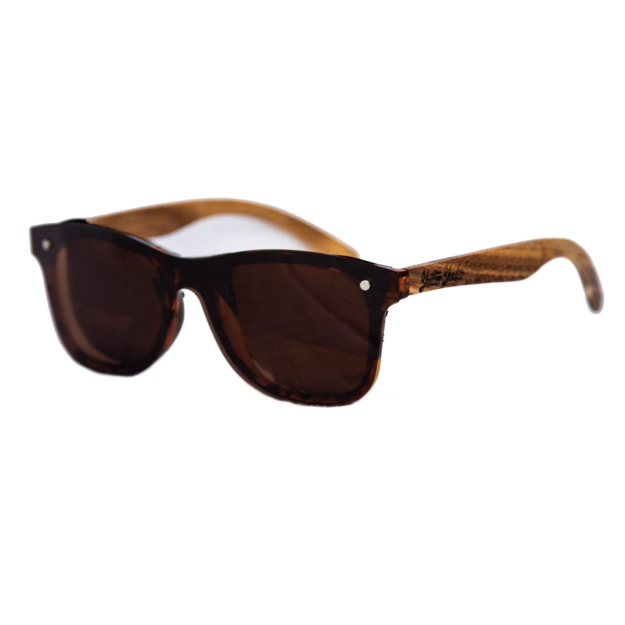 Brown Lens Zebrawood Sunglasses