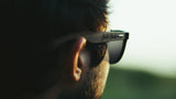 Black Lens Walnut Wood Sunglasses