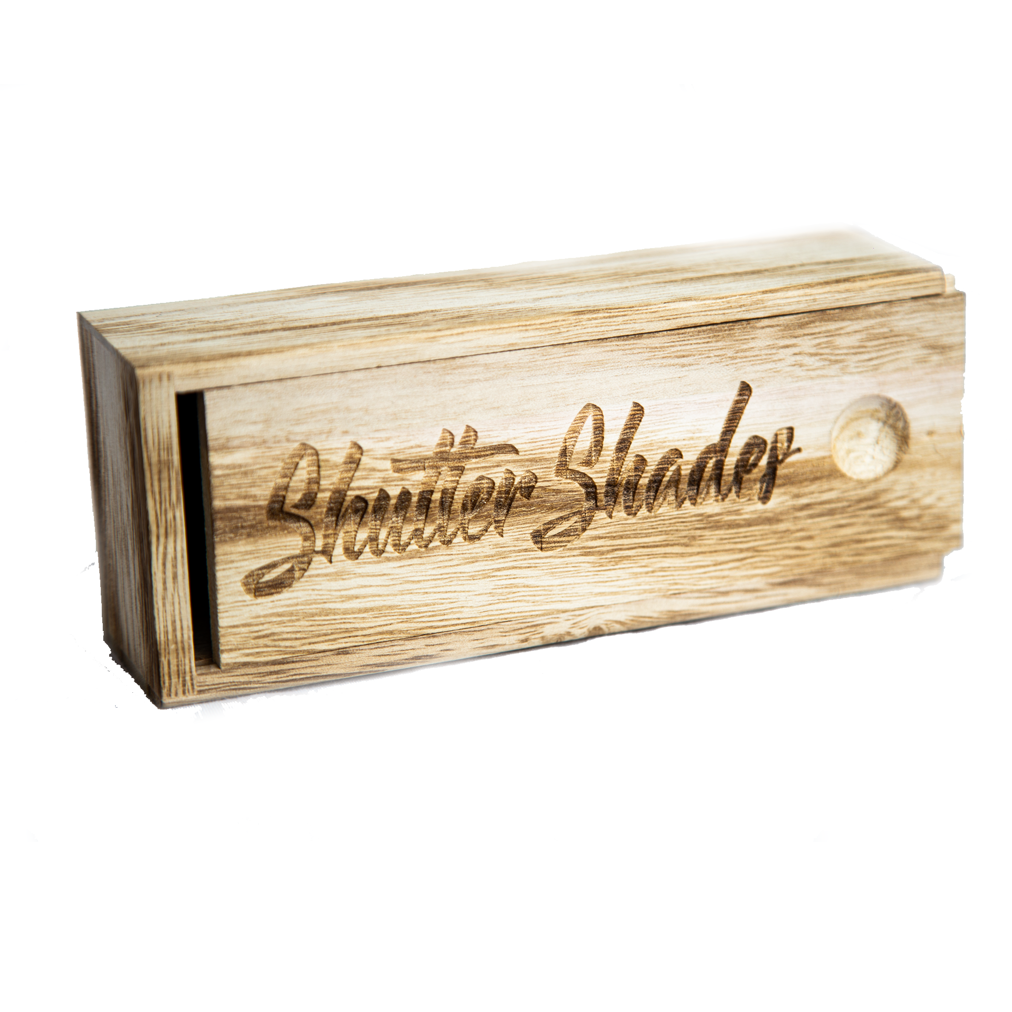 Wooden Box With Sliding Top